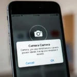 iPhone με προειδοποίηση ασφαλείας στην οθόνη