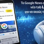 Το νέο tab “Listen” στο Google News φέρνει audio briefings με τεχνητή νοημοσύνη Gemini