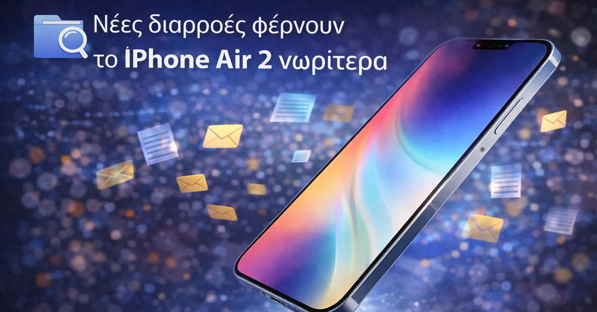 Το iPhone Air 2 ίσως κυκλοφορήσει το 2026 σύμφωνα με νέες διαρροές