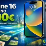 iPhone 16 σε βιτρίνα καταστήματος Γερμανός με ένδειξη προσφοράς 200 ευρώ