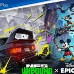 Σύνθεση χαρακτήρων από το Need for Speed Unbound και το Epic Mickey για το PlayStation Plus