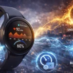 Samsung Galaxy Watch 4 με ενεργές λειτουργίες παρακολούθησης υγείας