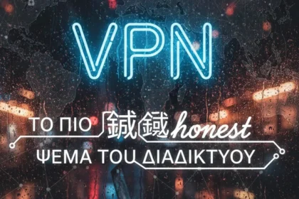 Εικονικό τούνελ VPN που προστατεύει την ιδιωτικότητα στο διαδίκτυο