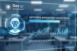 Ο ψηφιακός βοηθός Gov.gr AI Assistant σε λειτουργία φορολογικού απολογισμού