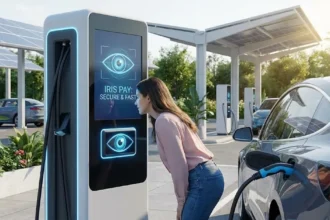 Πληρωμή με iris scan σε νέο σταθμό ταχυφόρτισης ηλεκτρικών οχημάτων
