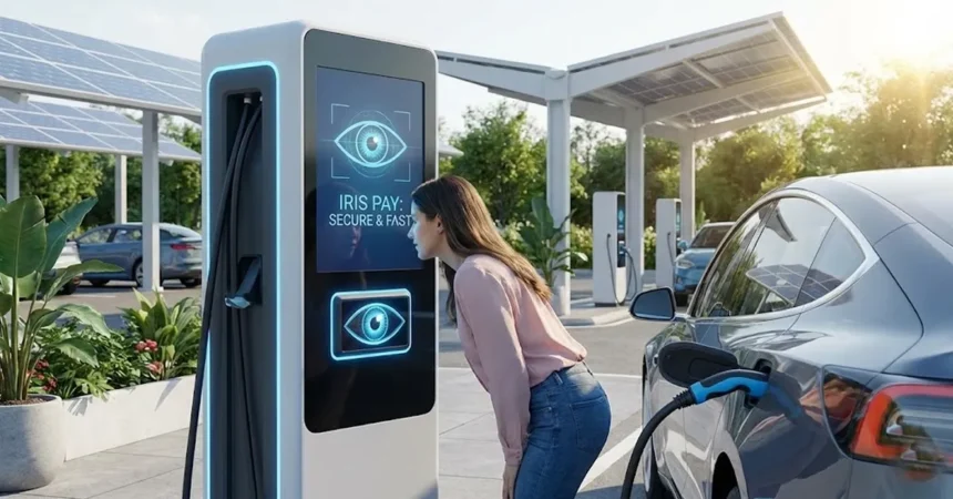 Πληρωμή με iris scan σε νέο σταθμό ταχυφόρτισης ηλεκτρικών οχημάτων