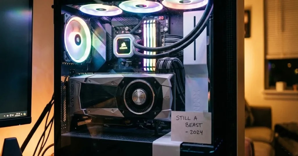 Μια φωτογραφία που δείχνει μια κάρτα Nvidia μέσα σε ένα κουτί ή εγκατεστημένη σε PC, τονίζοντας ότι παραμένει επίκαιρη και ποθητή παρά τα χρόνια της.